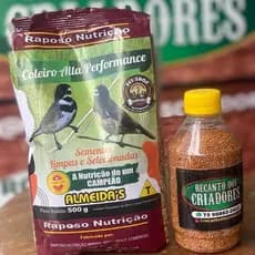 Ração Coleiro Alta Performance 500g + Painço Salmon 200g Kit Alta Performance