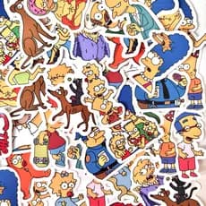 Adesivos sticker  - OS SIMPSONS  - Figurinhas para bujo, bullet journal, caderno, planner, agenda
