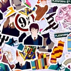 Adesivos Stickers figurinhas HARRY POTTER - Para bullet journal, bujo, caderno, agenda, planner, presentes