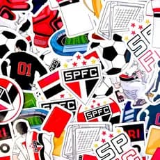 Adesivos stickers - SÃO PAULO FUTEBOL - Figurinhas para caderos, agendas, celular, computador, presentes e lembrancinhas