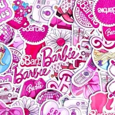 Adesicos stickers BARBIE - Para cadernos, ,computador, agendas, capinha de celular, presentes e lembrancinhas etc