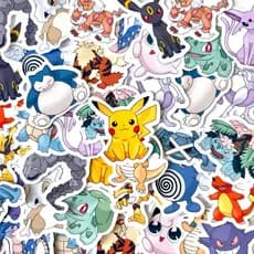 Adesivos Stickers - POKÉMON - Figurinhas para cadernos notebook agenda planner presentes e lembranchinhas