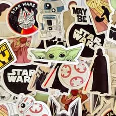 Adesivos stickers - STAR WARS - Figurinhas para presentes cadernos agendas lembrancinhas planners