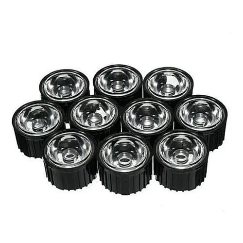 30 Peças Lente Led 3w 1w 60 Graus Com Suporte Preto K1250