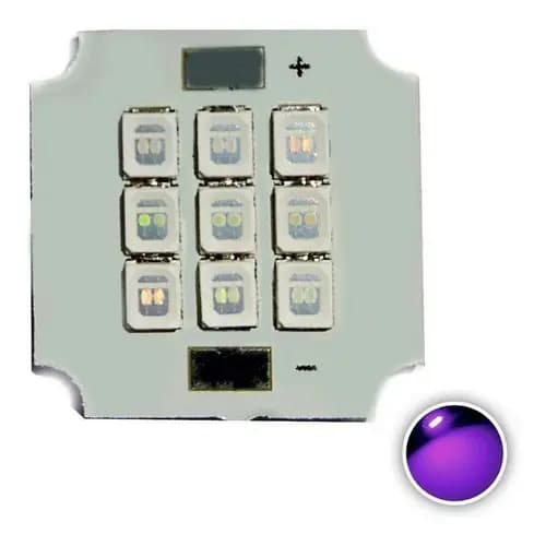 Power Led 10w Ultra Violeta 390 395nm Modulo 10w 20mm K2811