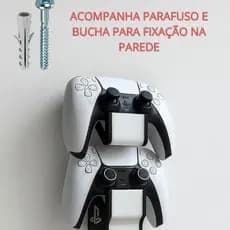 Suporte de parede para 2 controles de videogame PS5