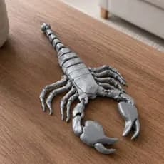 Escorpião Articulado Impresso em 3D – Brinquedo Criativo, Modelo Educativo e Decoração Colecionável