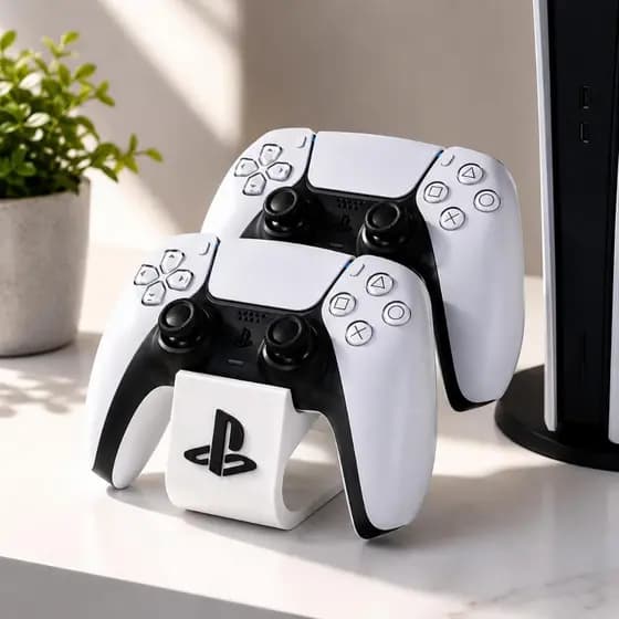 Suporte Duplo para Controle PS5 | Base Organizador para 2 Controles