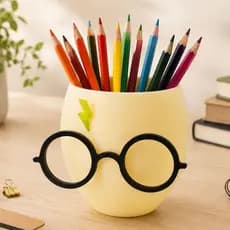 Porta Canetas Mágico Harry Potter Organizador de Mesa Decorativo Geek para Escritorio | Porta Lápis Lembrancinhas