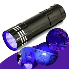 Lanterna Luz Negra Uv Detecta Nota Urina Seca Gel Ultravioleta