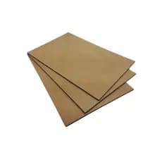 Chapa A4 21x29,7cm Fundo em Painel Cru para Quadros e Porta Retratos Kit Placa Mdf 3mm