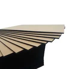 Chapa A3 de MDF 3mm P/ Placas Decorativas 29,7x42cm com Lateral Preta - Acabamento perfeito para seus quadros