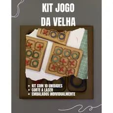 Lembrancinha de Aniversário – Jogo da Velha em MDF! Kit com 10 unidades