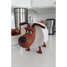 Suporte papel higiênico  em  formato de cachorro