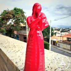 Peça Decoração Estilizada mãe de pé Mãe E Filho Estatua/Estatueta Decoração Presente de Dia das Mães P/ o Dia das Mãe - Escultura Elegante - Mãe & Filho Decorado - Amor Materno