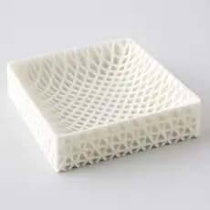 Bandeja Decorativa Geométrica em 3D – Design Moderno e Minimalista