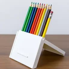 Porta-Lápis Dobrável com Suporte – Para até 13 Lápis