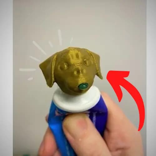 🐾🌟 Divirta-se na Escovação com Nosso Amigável Cachorrinho: Tampa Temática de Pasta de Dente! 🐾🌟
