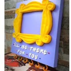 Porta-Chaves - Porta-Retrato & Quadro - Decorativo do FRIENDS - com frase 'I'll be there for you' - Presente foto central perk