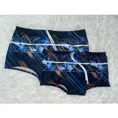 Kit Pai e Filho - Sunga Adulto e Juvenil Boxer com Forro