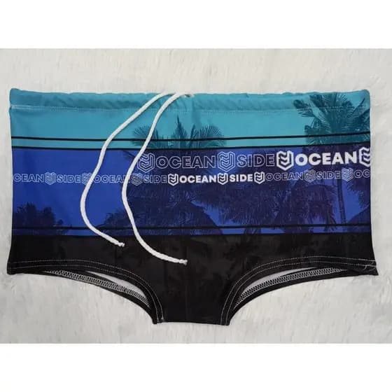 Sunga Juvenil Boxer Masculina com Forro Estampada moda Praia/Piscina