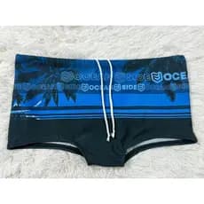 Sunga Boxer Masculina Plus Size com Forro Estampada moda Praia/Piscina