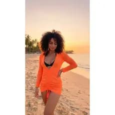 Saída de Praia Vestido Tule com Franzido Premium – Transparência Elegante