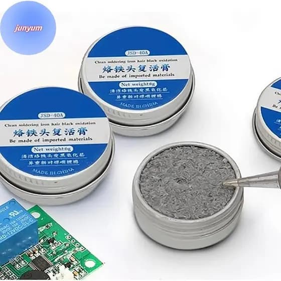 JUNYUM Ponta De Ferro De Solda Tinner Activator Tip Cleaner Removedor Sem Chumbo BR