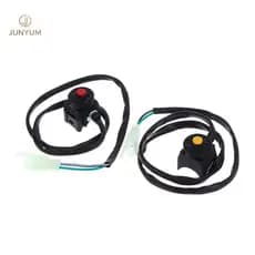 Junyuem Interruptor De Matar Motocicleta , Botão Vermelho , Buzina , Controle De Partida , Dirt Bike , ATV , UTV , Espor
