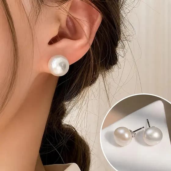 Kit 3 Pares Brincos Pérola Brincos De Pérola De Cristal Brilhante Vintage Geométrico Elegante Feminino