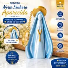 Chaveiro Nossa Senhora Aparecida Católico Religioso Impressão 3D