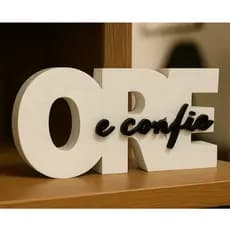 Decoração “Ore e Confie” - Decoração de Sala, Quarto e Mesa Moderna