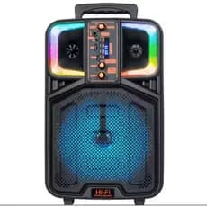 Caixa de Som Amplificada Karaokê Bluetooth 2000W Com Microfone e Controle Remoto