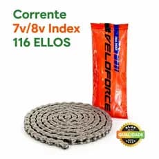 Corrente Fina M70 116 Elos 7 Velocidades Indexada Bike MTB Speed Alta Durabilidade