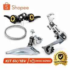 kit  Macaquinho Traseiro 6v/7V E Dianteiro 3v Marcha bike 18v