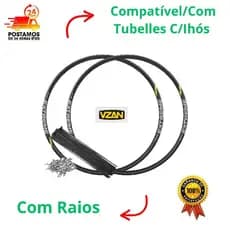 Par D Aros  29 Vzan Extreme Pro Tubelless C/ Ihós 32/36F e Raios Preto