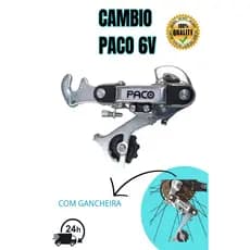 Cambio 6v/18v 7v/21v  Macaquinho Com Gancheira Pra Marcha De Bicicleta Aro 20/24/26