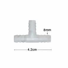 União/Emenda De Mangueira em T 8mm Ou 5/16 De 10 Unidades Para Aquários, compressor de ar hidroponia