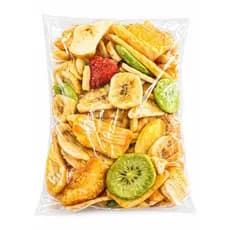 Mix de Frutas Tropicais Liofilizadas Chips - Crocante e Nutritivo, Lanche Saudável