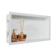 Nicho Porcelanato Branco 30x70 ideal p/ Box Banheiros c/ Envio Imediato