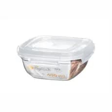 Pote Fliplock com Travas 400 ou 800Ml - Plástico Atóxico Livre de BPA - Rischioto