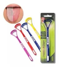 Raspador de Língua - escova higienizadora para limpeza da língua - dental - Green