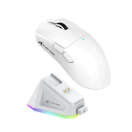 Mouse Gamer X11 Attack Shark 22000dpi Paw3311 Branco Tri Mode