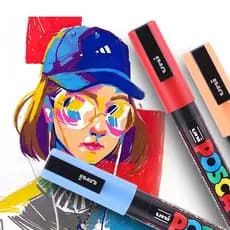 uni Posca PC-3M Marcador Acrílico (UTILMAS PEÇAS) ADQUIRA A SUA