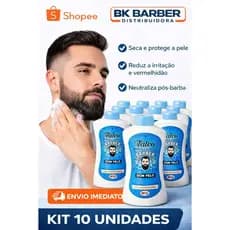 Kit 10 Talco Mentolado Dom Pelo 200g Barbeiro Cabelereiro Profissional