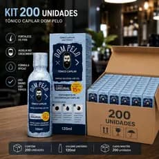 Kit 200 Unidades Tônico Capilar Dom Pelo 120ml Atacado Revenda