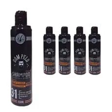 Kit 5 Shampoos Escurecedores Dom Pelo 250ml - Reduz Fios Brancos - Pronta Entrega, Envio Imediato