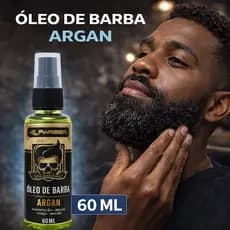 Óleo Para Barba Argan 60ml Kit 10 Profissional Masculino