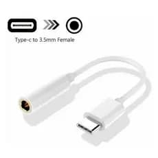 Adaptador  USB-C para P2 Fone de Ouvido 3.5mm Jack Com Chip DAC
