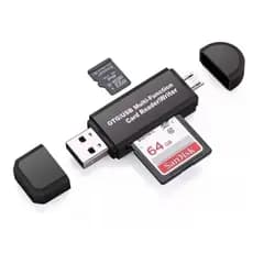 Adaptador Otg Leitor Usb Cartão Micro Sd Usb V8